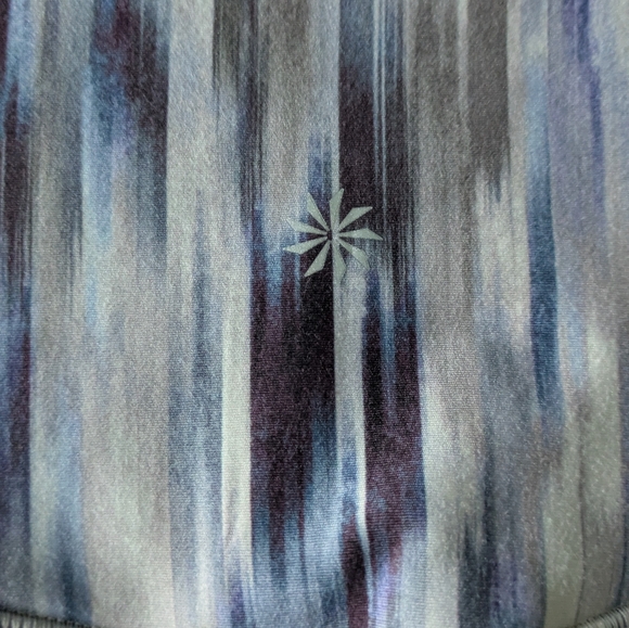 Athleta Elation Cropped Tight Blue Purple Watercolor High Rise Leggings Small - Picture 8 of 16